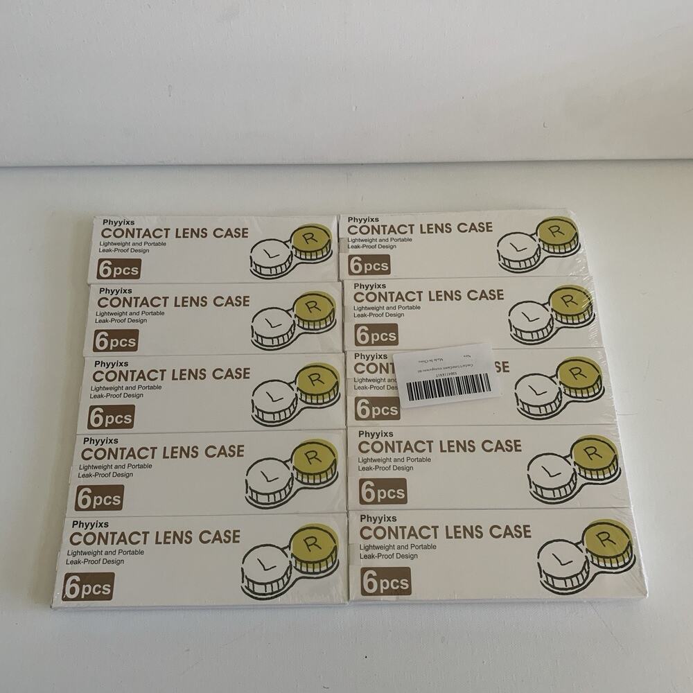 Phyyixs Contact Lens Case x60 Lightweight Portable Leak Proof Brand New Sealed